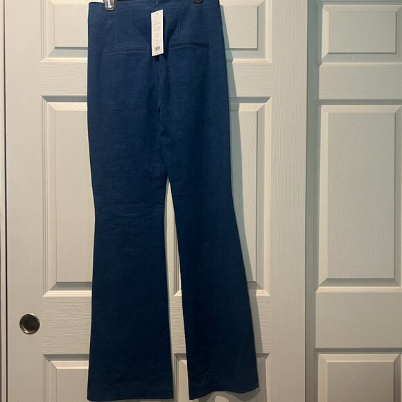 NWT Veronica Beard Royce Pants Cosmo Blue - Size 10 US (Matching Vest in Closet) - Picture 3 of 7